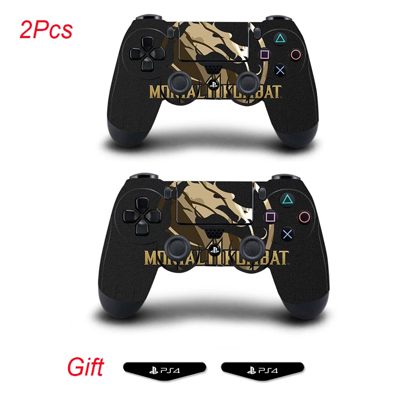 Mortal Kombat 2 шт. полностью покрывающие контроллер наклейки на кожу для Playstation 4 Dualshock