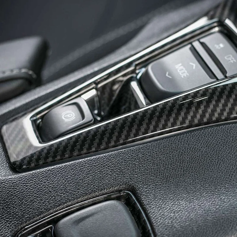 

2 Pcs Car Accessories: 1 Pcs Gears Shift Panel Trim Cover Sticker & 1 Pcs Central Control Gear Box Decorative Panel