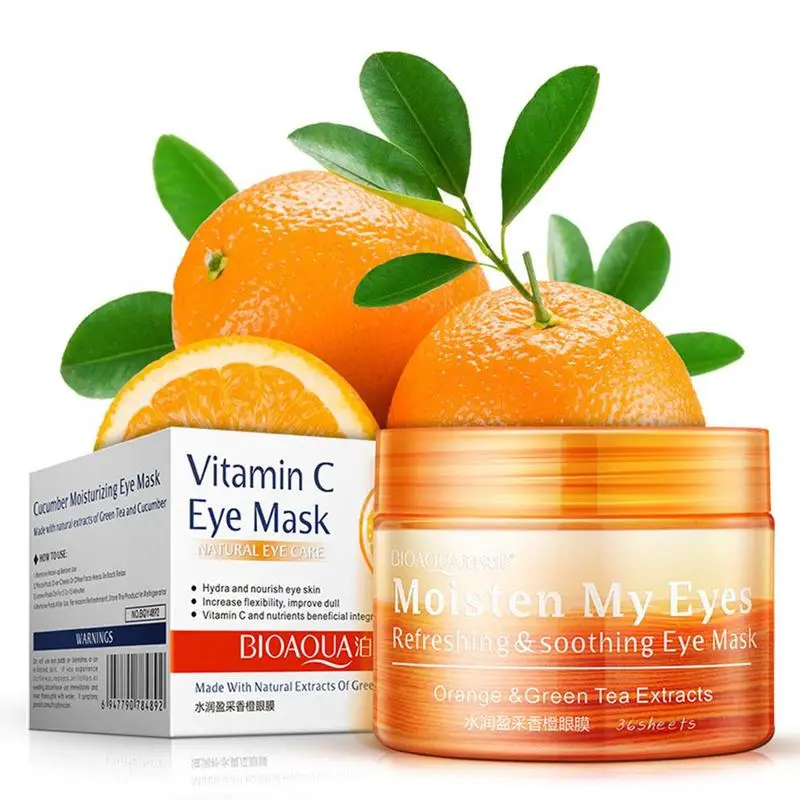 

Orange Moisturizing Eye Mask Patch Firming Eye Pad Cosmetics Nourishing Light Eye Bags Vitamin C