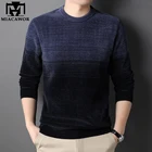 Свитер мужской зимний с флисовой подкладкой и круглым вырезом, Y382