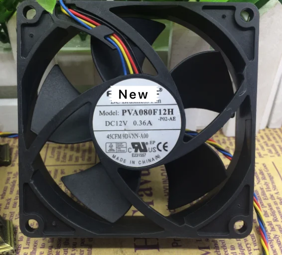 

For Emacro For Foxconn VA080F12H -P02-AE DC 12V 0.36A 5-wire Server Cooling Fan