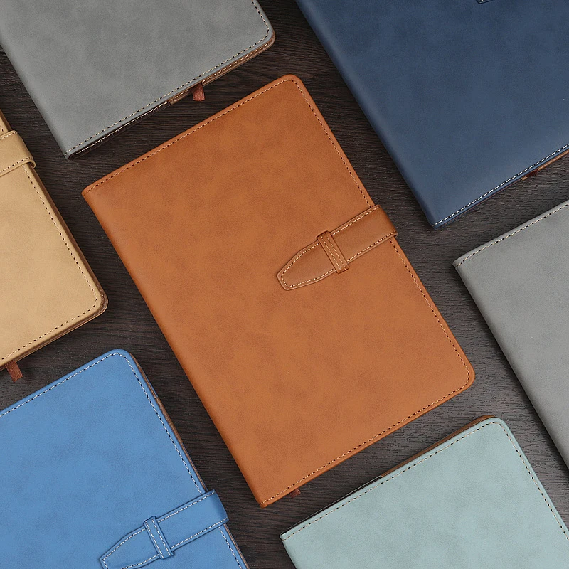 Блокнот для записей кожаный деловых встреч A5 бумажная леска блокнот