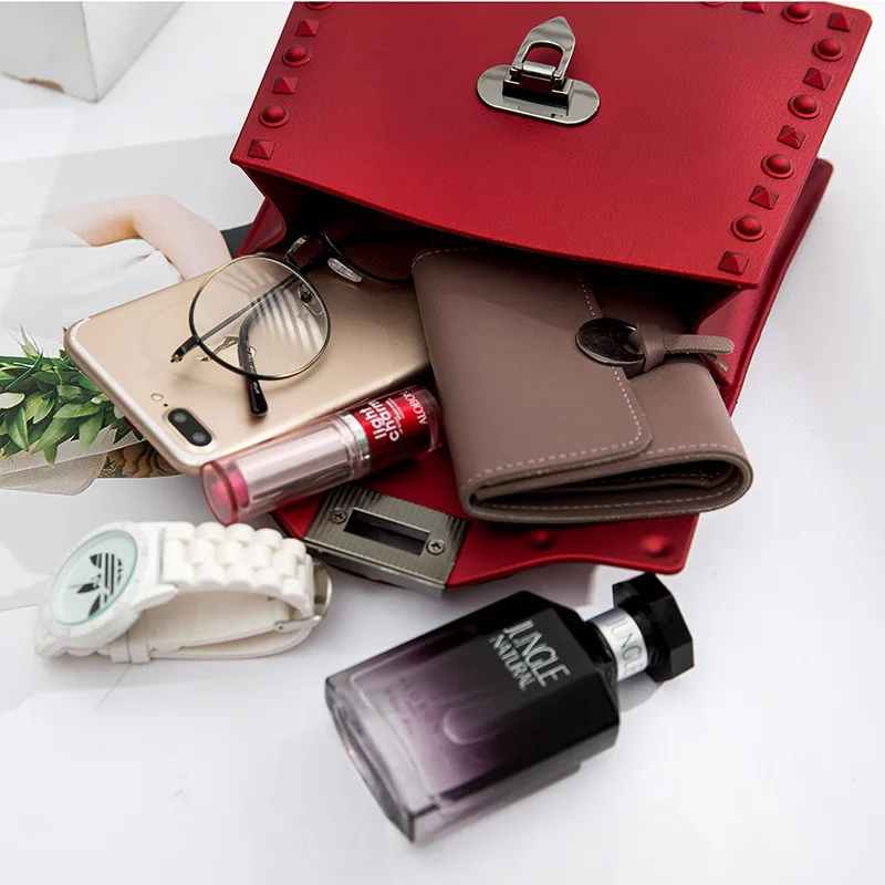 Mixtx 2020 Женская модная матовая сумка с заклепками Желейная женская сумка-тоут