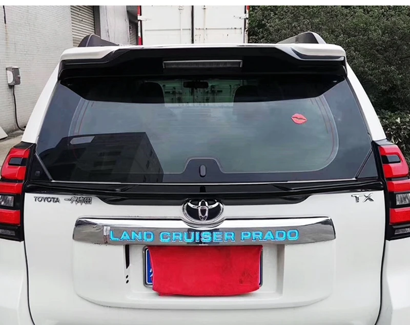 Автомобильный Стайлинг для Toyota Cruiser Prado FJ150 FJ 150 2010- ABS пластик белый черный цвет на заднее отделение кузова крыло Средний спойлер