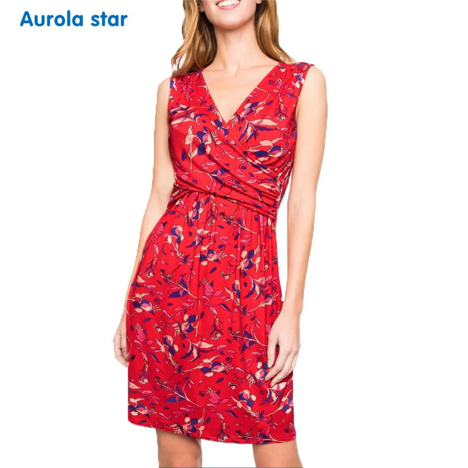 Платье для беременных с цветочным принтом Платья повседневные платья