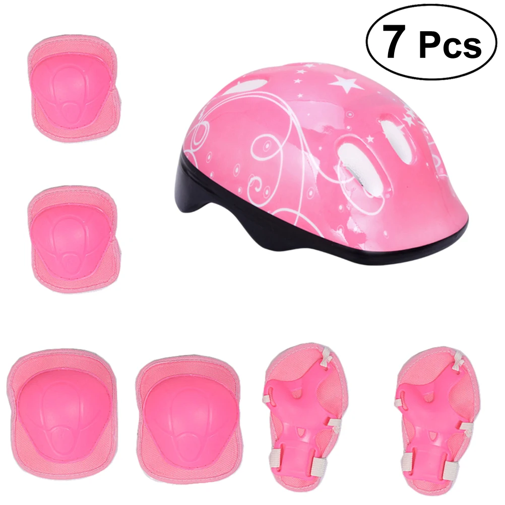 7 шт. Детские наколенники для скейтборда велосипеда|Велосипедный шлем| |