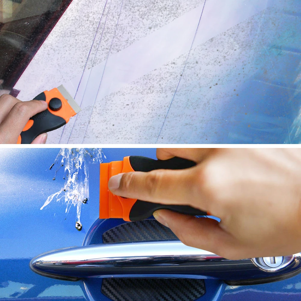 Sticker Removal Scraper Ergonomic handle Paint Glass Clean Double Edge
