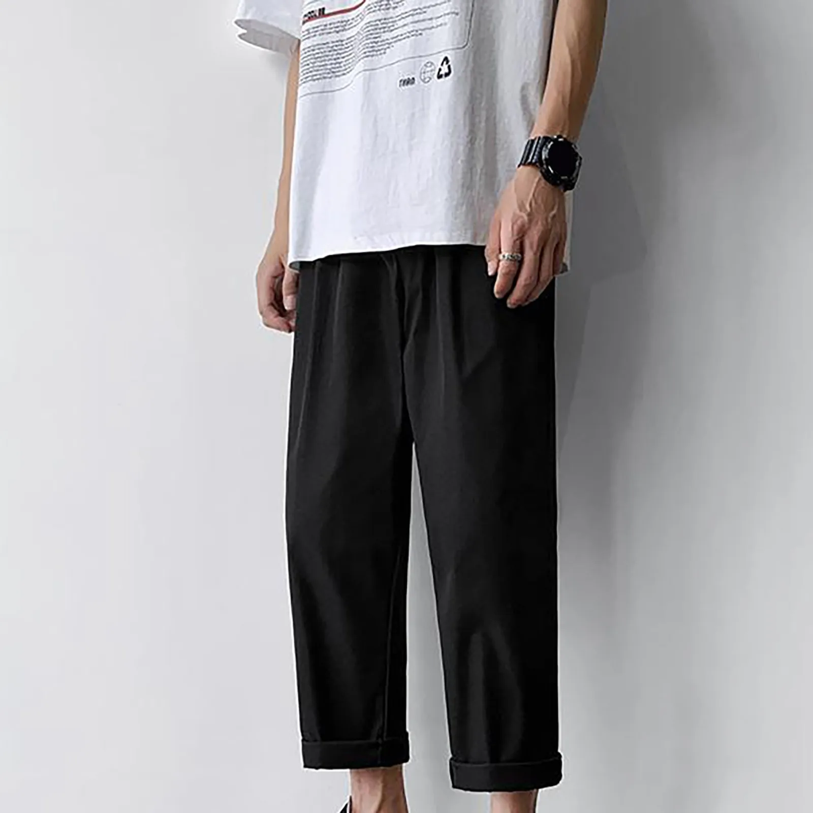 

2021 Mens Harem pants Casual Fitness Bodybuilding Pocket Solid Color Loose Joggers Sports Pencil Sweatpants Male Trousers #40