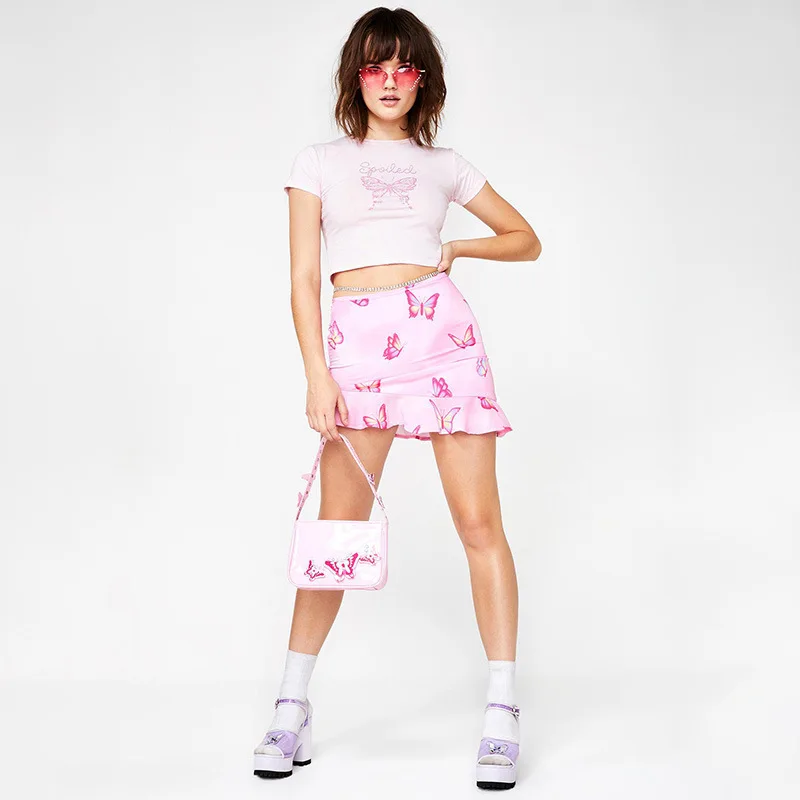 Футболка женская летняя розовая с коротким рукавом облегающая круглой шеей