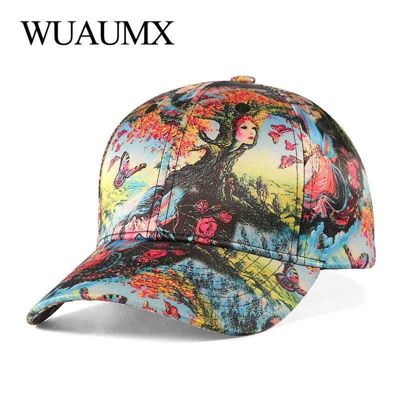 

Simple Outdoor Casual Baseball Cap Women Adjustable 3D Printing Baseball Hat Snapback Men Trucker Hat Hip Hop Bones Masculino