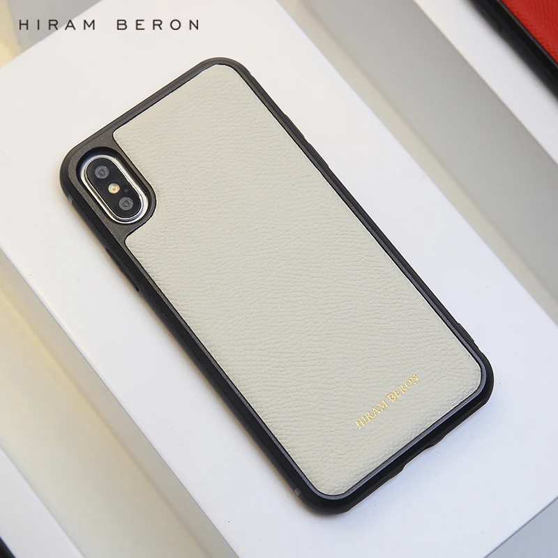 Кожаный чехол с монограммой Hiram Beron белый держатель для карт кошелек чехлом Iphone