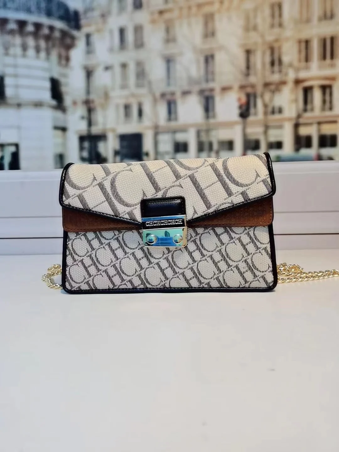 

Real Cowhide High Quality Letter CH Bag 2021 New Fashion One-shoulder Diagonal Purses and Handbags Luxury Designer Sac A Main