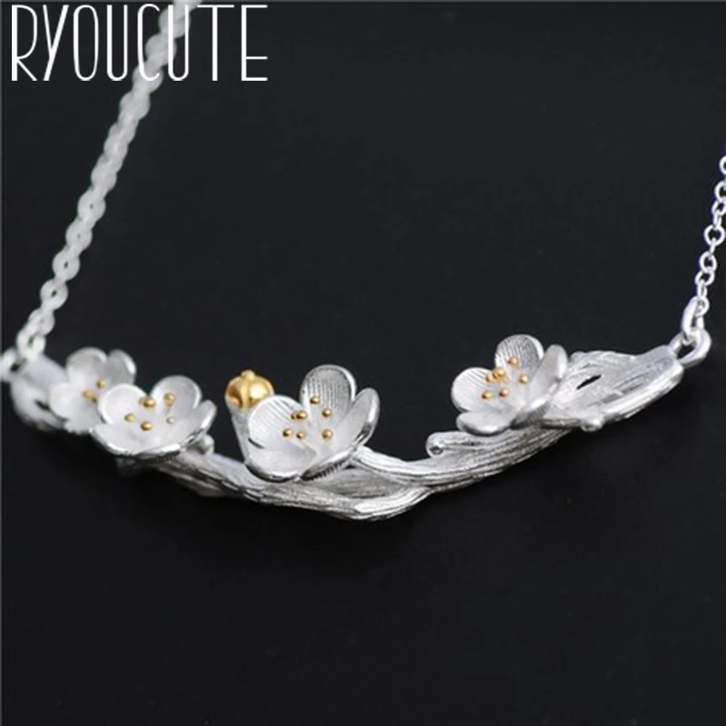 Корейский романтичный серебристый цвет Большие Подвески в виде цветов для