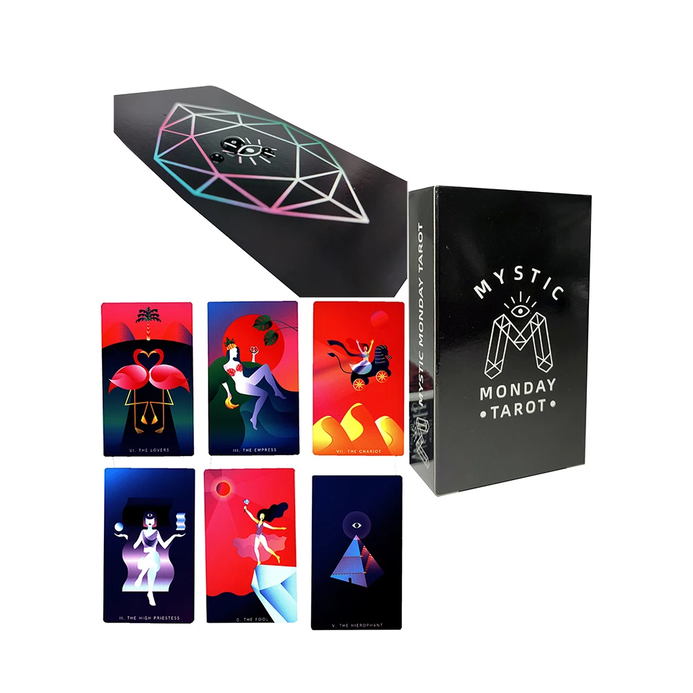 

Лидер продаж, современные карты Таро для гадания Mystic Mondays для начинающих, PDF-руководства, фабричное производство, высокое качество, поддержк...