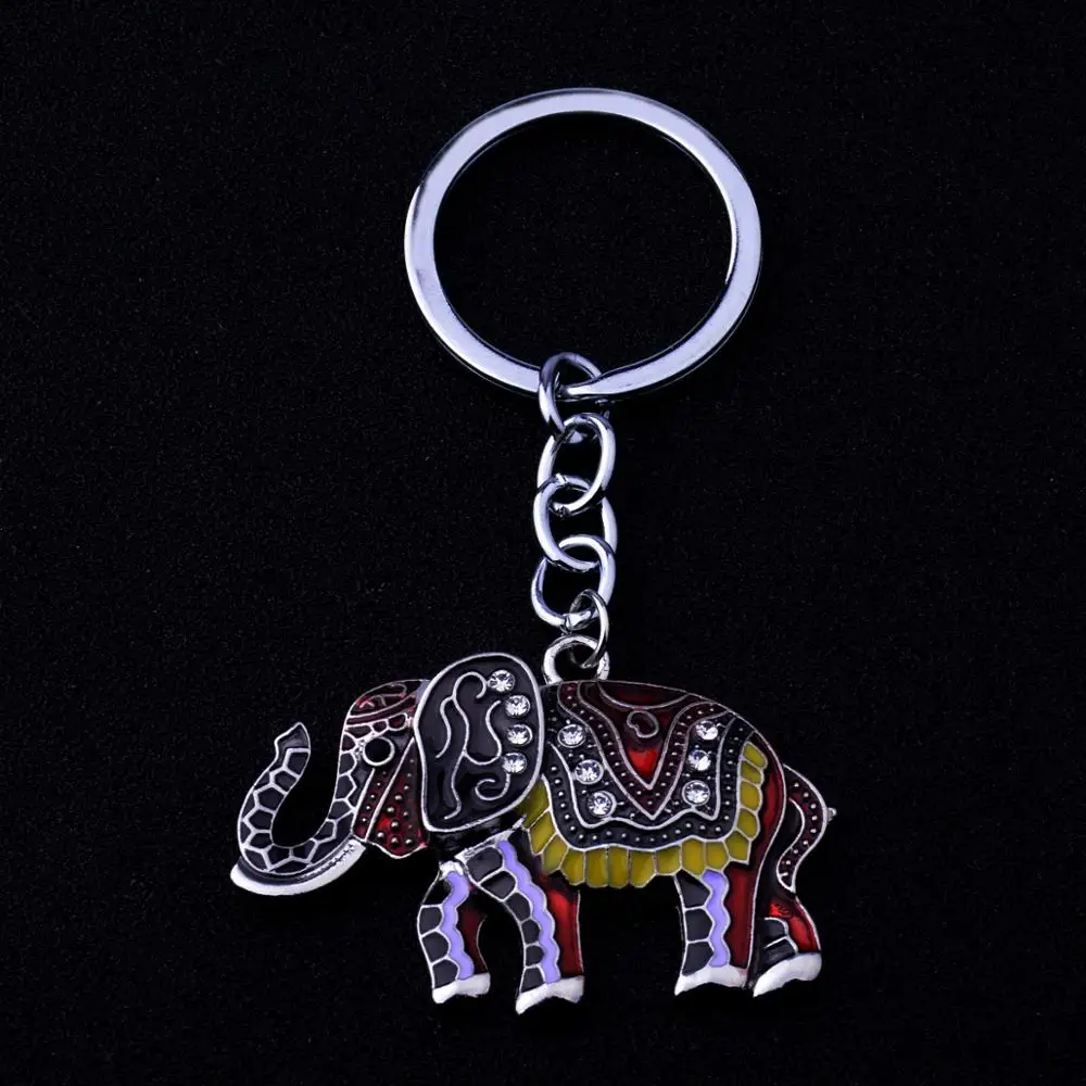 12 шт. винтажный эмалированный Кристалл Стразы животное черный Слон подвеска