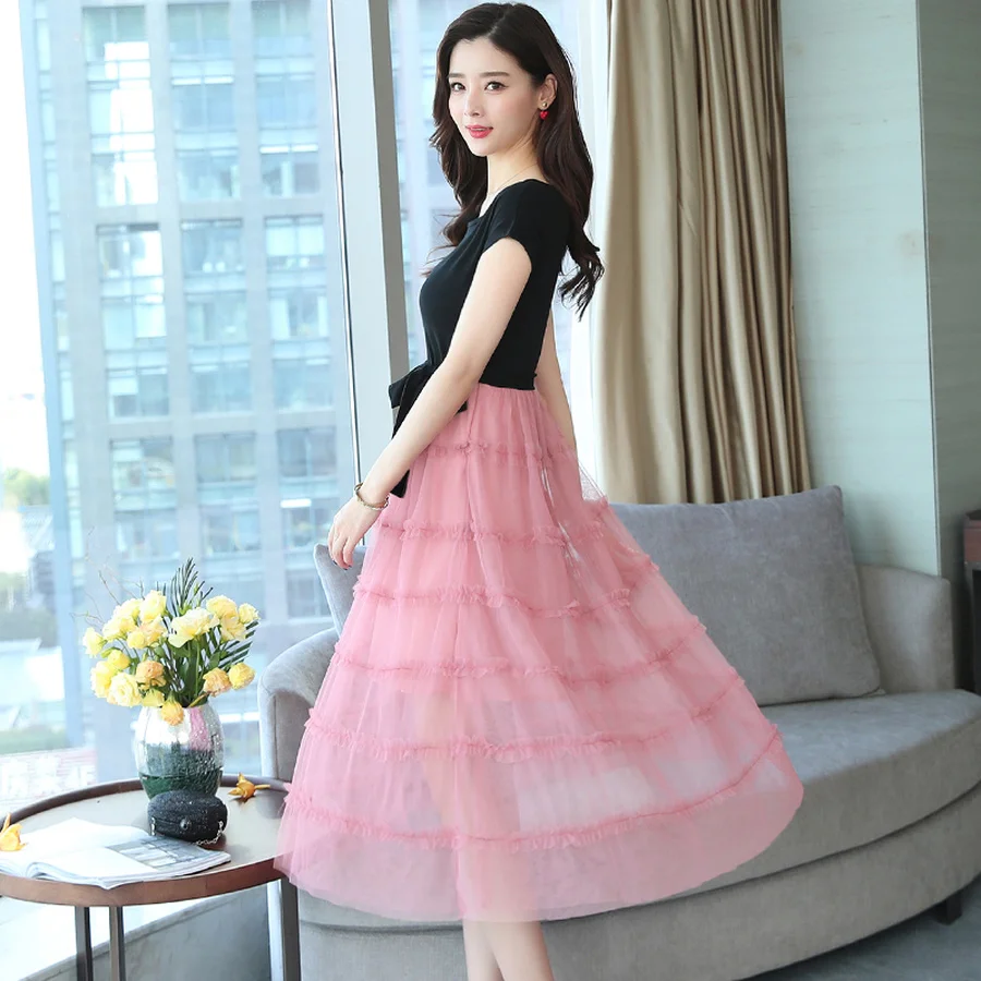 2021 размера плюс с фальш вставкой Пляжное платье миди в винтажном стиле Сезон лето