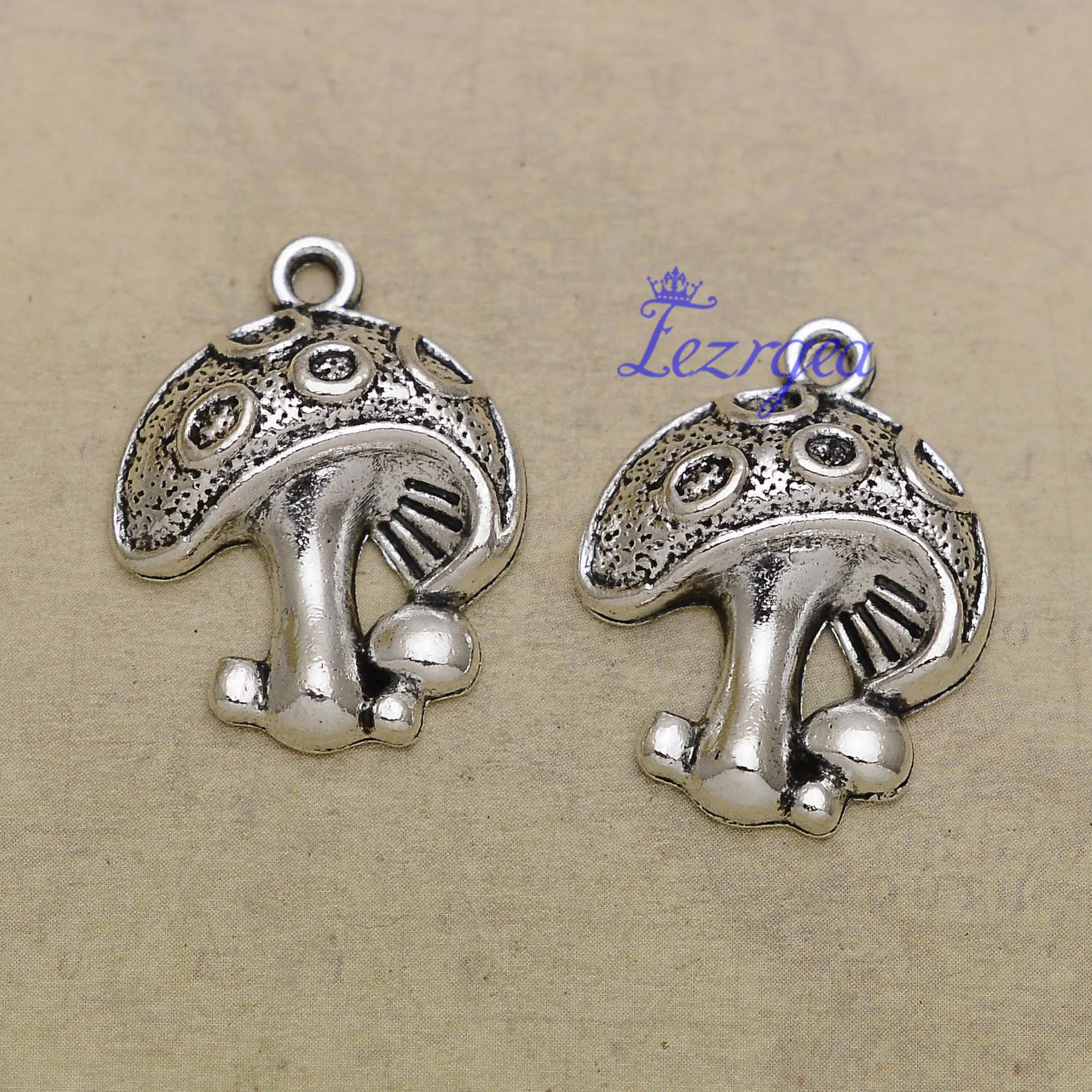 

20pcs/lot--18x22mm, Antique silver plated Mushroom Charms ,DIY supplies, Jewelry accessories