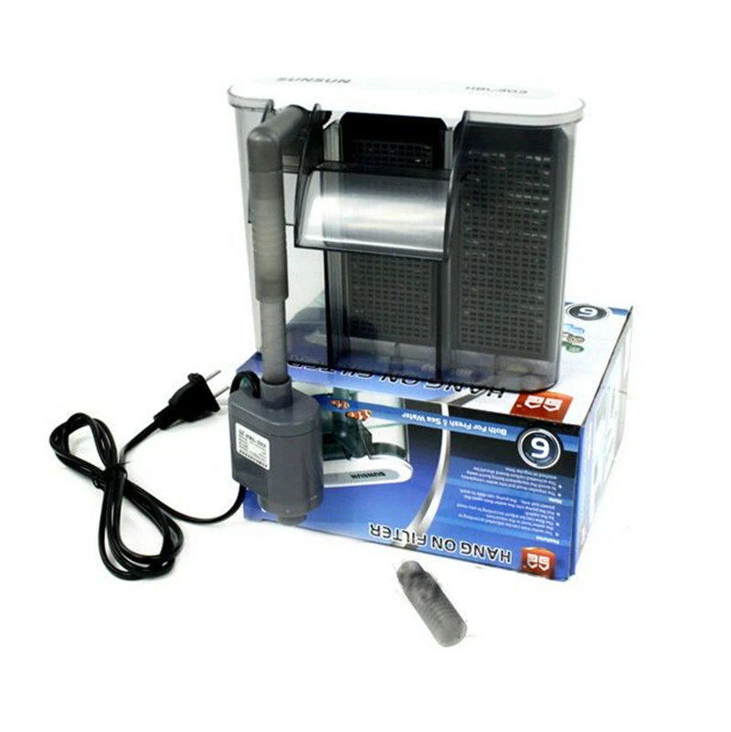Супер Внешний Аквариум Фильтр Коробка водопад воды Pumps2 Размер активная