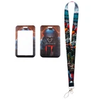 Ленты MD1568 на шею с изображением клоуна из фильма ужасы, ремешки для ключей, удостоверений личности, для тренажерного зала, сотового телефона, USB-держатель, веревка, аксессуары, подарок