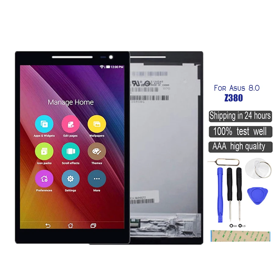 8 дюймов для Asus Zenpad 8,0 Z380 Z380M Z380KL Z380CX Z380CL P022 P024 ЖК-дисплей с сенсорным экраном дигитайзер в сборе с рамкой
