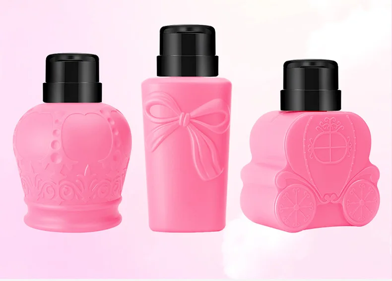 Прямая поставка 3 шт. 300 мл пустая пластиковая жидкость для удаления лака ногтей