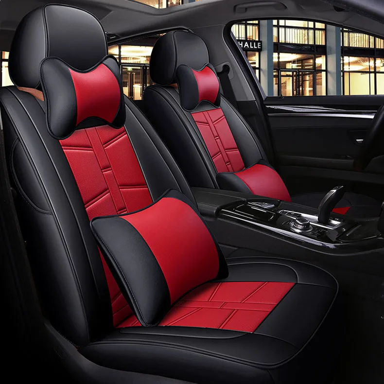 

custom car seat cover leather for Ford Edge Escape Focus Mondeo Kuga S-MAX Seat Supports Accessories Front Rear car accessories