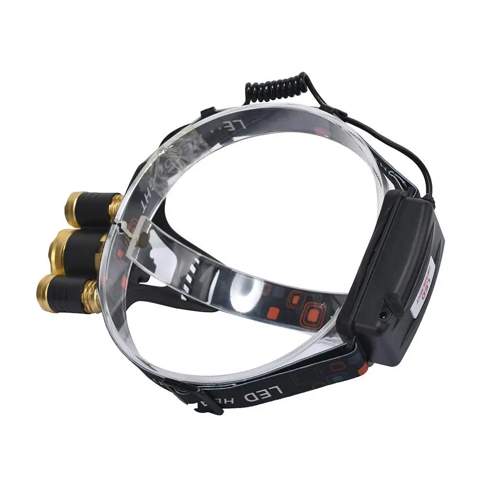 

Rechargeable Head Light 3 LEDs Tactical Headlamp Zoomable 18650 Battery