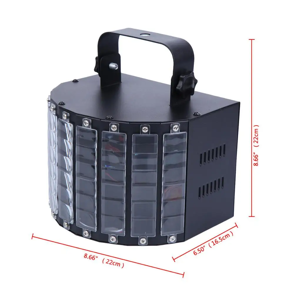 Ridgeyard 9 цветов светодиодный сценический эффект бабочки RGB Авто звук KTV Вечерние |