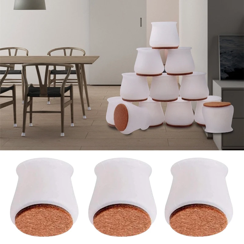 

8Pcs Home furniture protective cover Felt table leg protector Mute wear-resistant non-slip table and chair leg cover