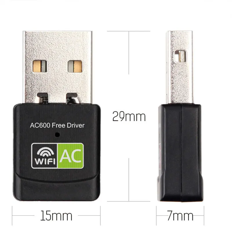TEROW 11AC 600 Мбит/с WiFi сетевой адаптер двухдиапазонный 2 4 ГГц + 5 Бесплатный драйвер