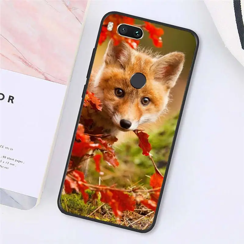

Fox cute animal Phone Case For Xiaomi Redmi note 7 8 9 t k30 max3 9 s 10 pro lite Luxury brand shell funda coque