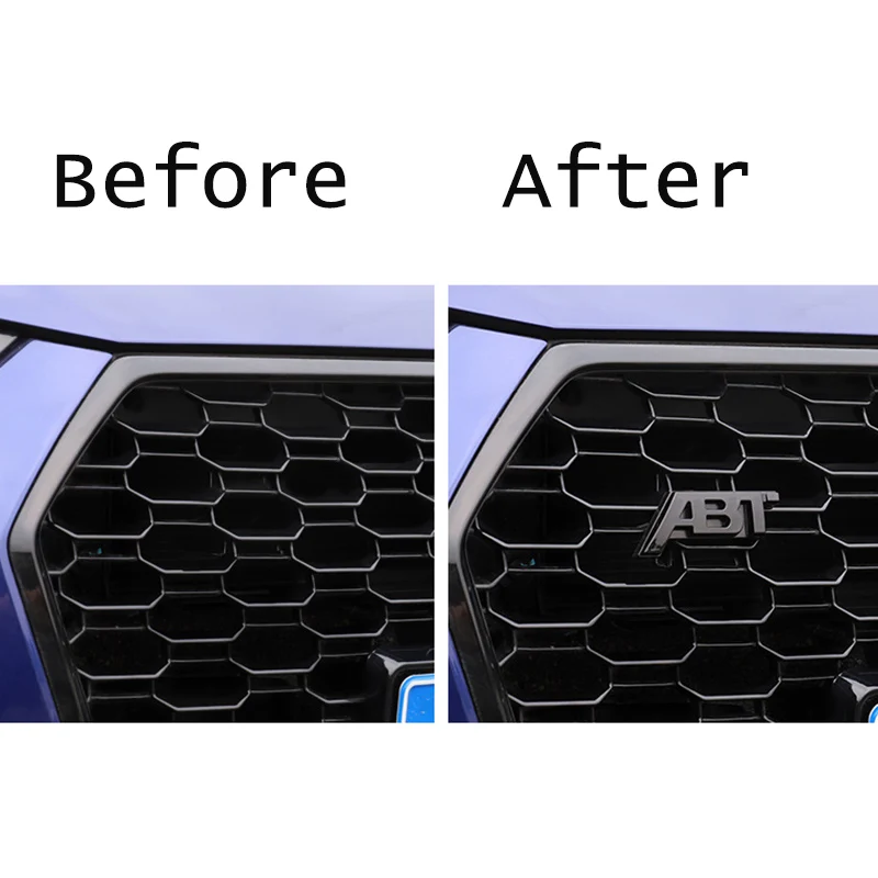 Наклейка с автонастройкой сетевых грилей для Audi ABT A6 A7 A4 Q5 A1 S5 S4 A5 RS3 RS6 RS7 SQ7 A3 RS4 RS5 Q7 S6
