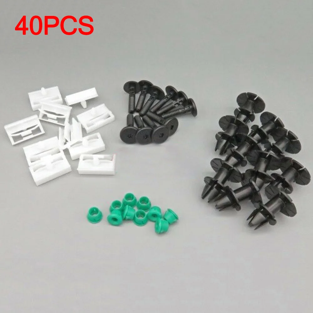 

40PCS Car Accessory Clips Fitting Kit Parts Side Skirt Universal Useful