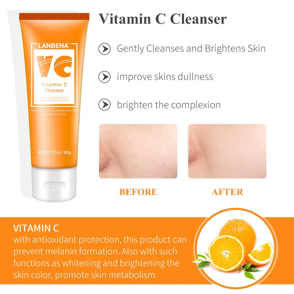 Очищающее средство для лица LANBENA пена мытья Очищающий скраб глубокое очищение