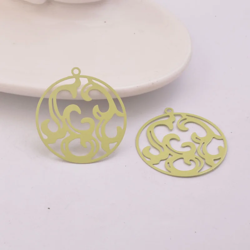 Круглые Подвески для изготовления ювелирных изделий 50 шт. AB1612 30*33 мм | Украшения и