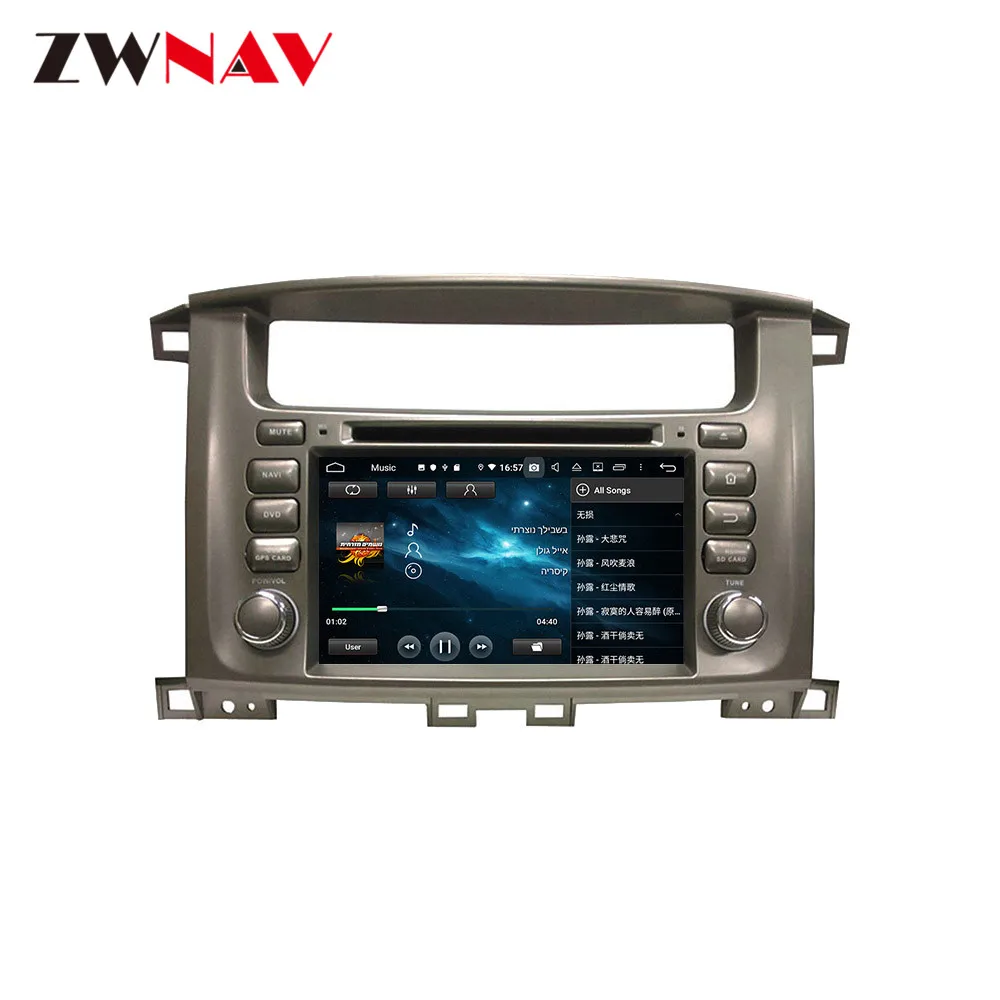 Android 10 IPS экран PX6 DSP для TOYOTA LAND CRUISER 100 1998 1999-2007 автомобильный DVD-плеер GPS