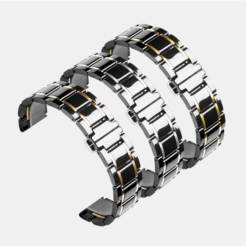 20 мм 22 керамический ремешок для часов AMAZFIT Pace/Amazfit Stratos 2 3 /Amazfit Bip Samsung Gear S3 Frontier