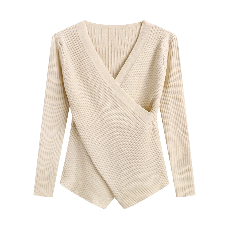 

top female temperament cultivate morality show thin long sleeve knit within 2021 new lazy render unlined upper garment