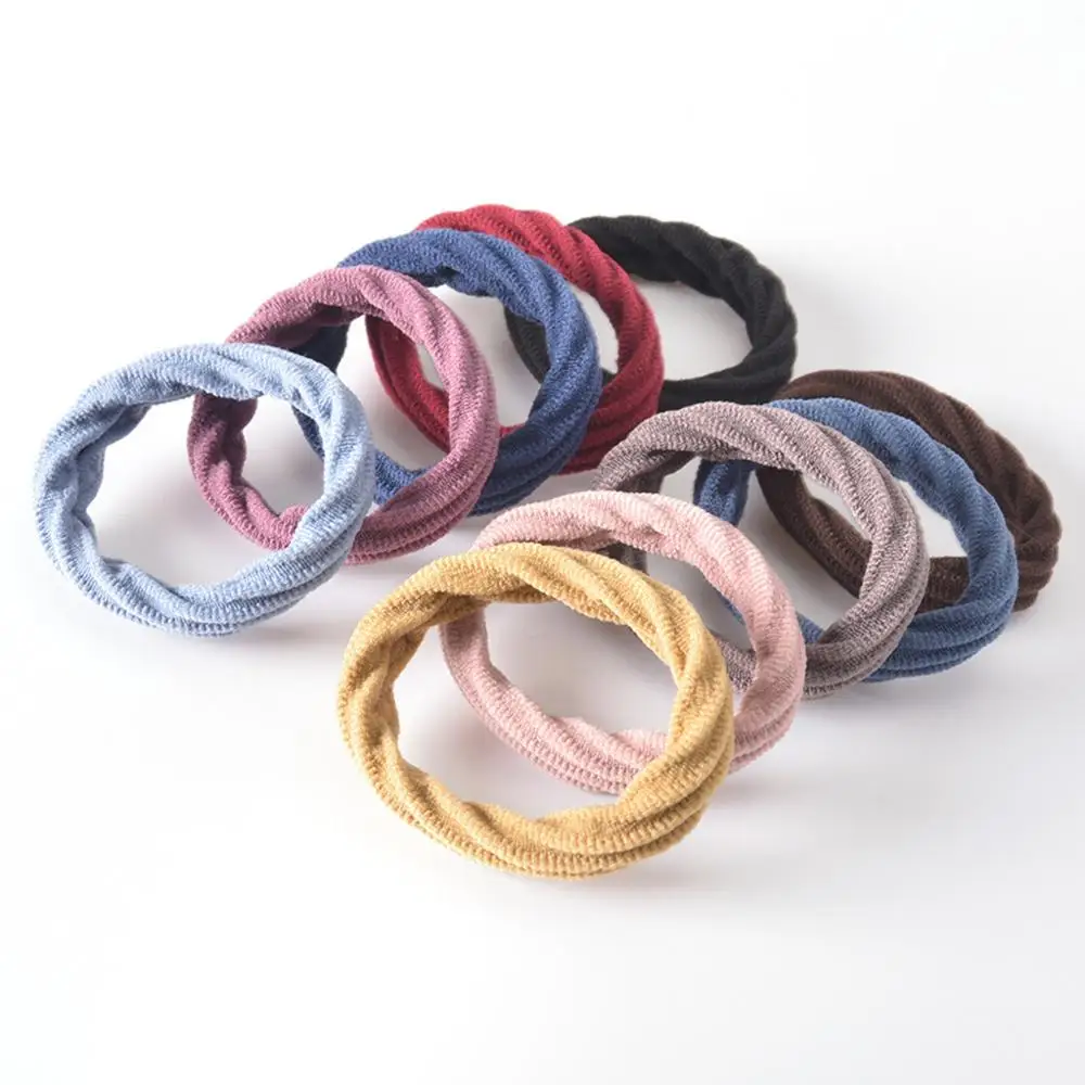 10 цветов/набор аксессуаров для волос разноцветные резинки обручи с высокой