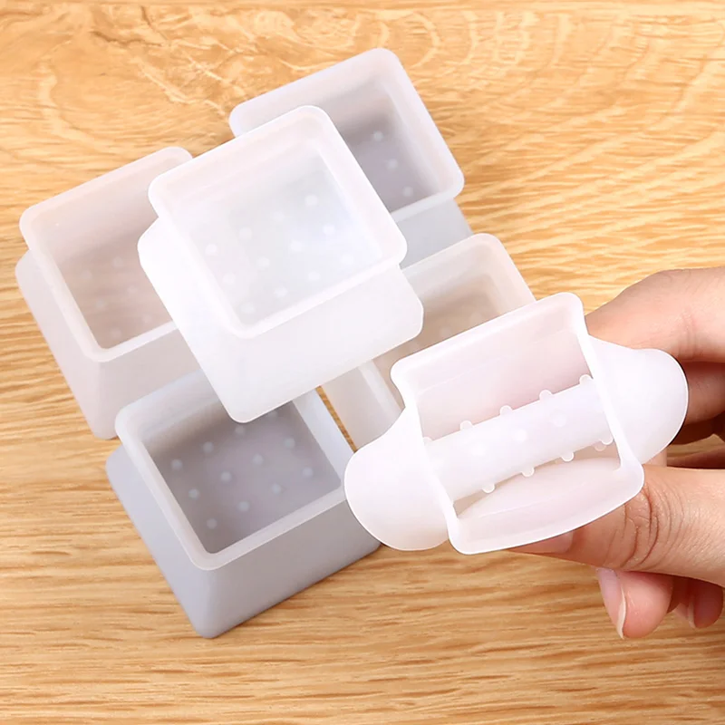 Силиконовые чехлы для мебельных ножек Защитные стола стула квадратные накладки