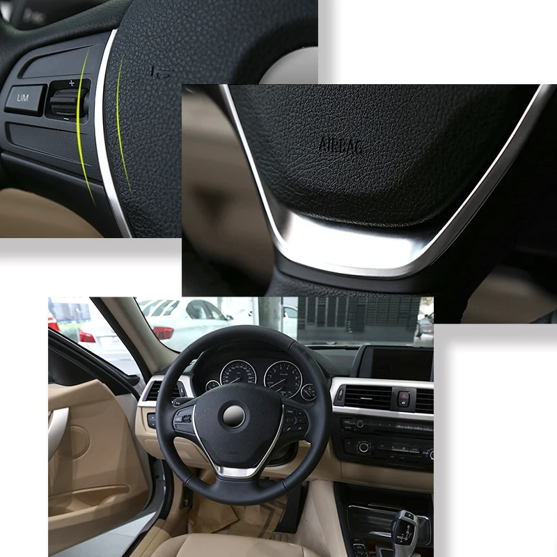 Обшивка руля блестки украшение интерьера ABS хромированная отделка и стайлинг из