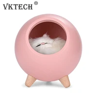 sleeping light bedroom bedside table lamp home decor touch dimming night light for baby bedside cute cats charging lamp