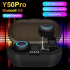 Bluetooth-наушники Y50 Pro, TWS, водонепроницаемые, с глубокими басами