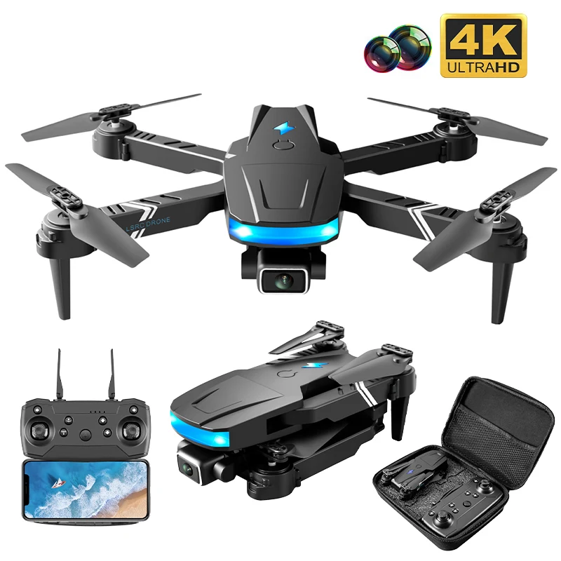 

2021New LS878 мини-Дрон 4k HD Wi-Fi Fpv позиционирование высоты Профессиональный складной Квадрокоптер с камерой стандарта VS E525
