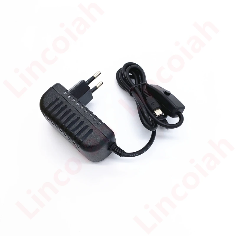 AC 100-240V DC 5 V 3A Питание кнопка включения питания адаптер Зарядное устройство Micro USB