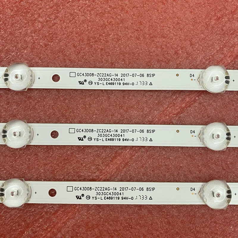 Светодиодная лента для Samsung UN43J5202 UE43J5202 UE43J5272 GC43D08-ZC22AG-13 14 15 17 23 HV430FHD-NLA 303GC430044 303GC430043 |