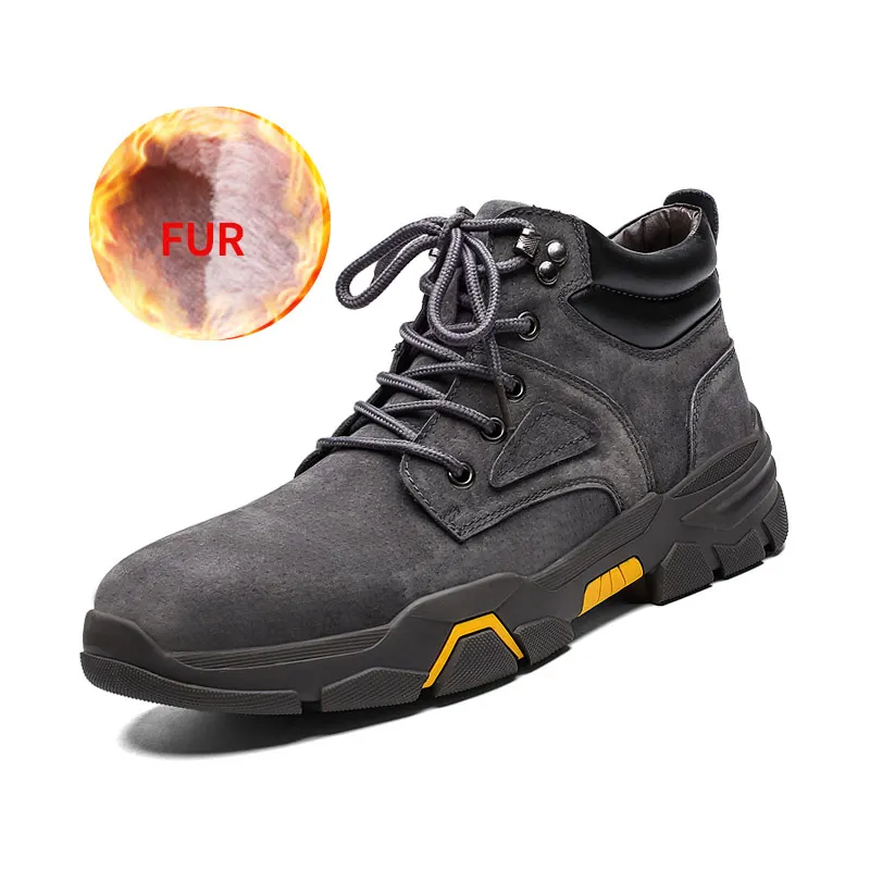 

Hot Sale Men Winter Warm Snow Boots Waterproof Boots Men Plush Lace Up Footwear Ankle Male Casual Shoes Outdoor Fashion Big Size