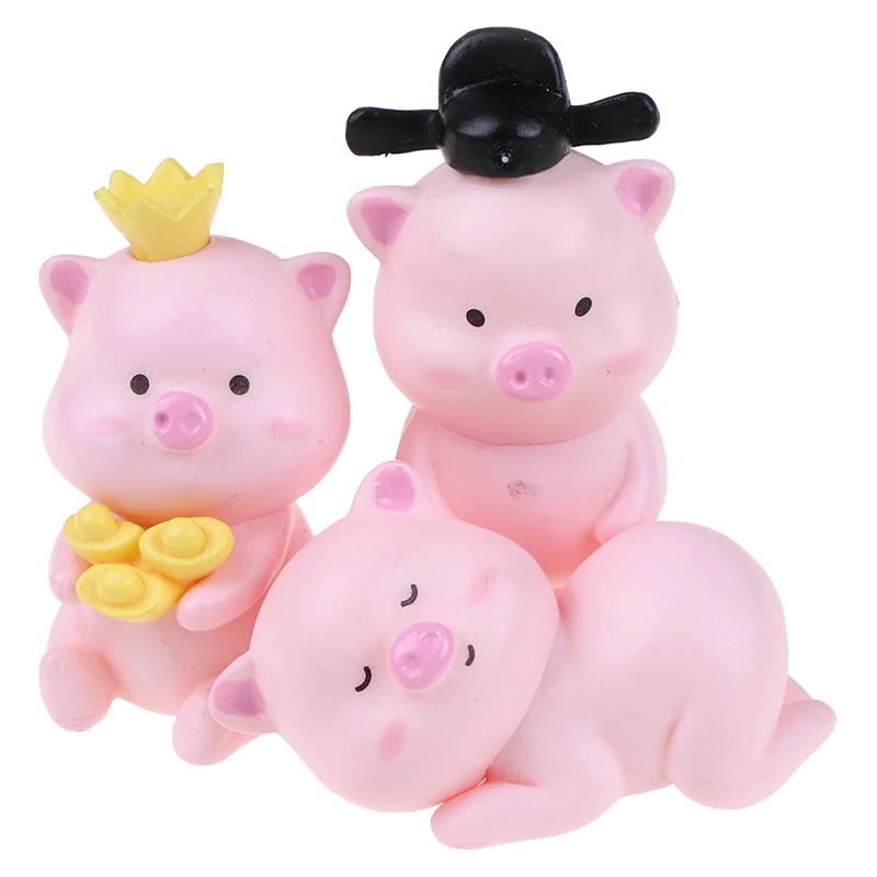 Изделие из смолы мини платье с изображением милой свинки для мальчиков фигурка