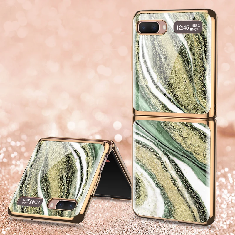 

Flower Retro Case For Samsung Galaxy Z Flip 5G Minimalism INS Cover Girls