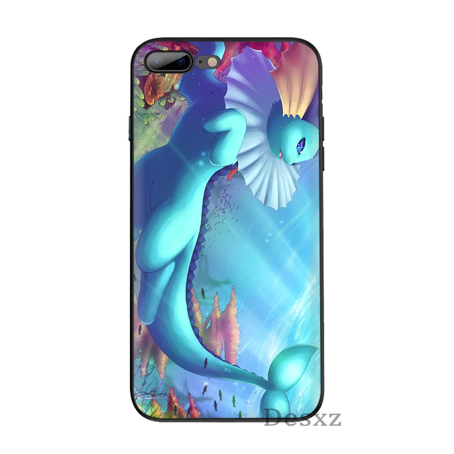 Чехол для телефона iPhone 6 6s 7 8 Plus 11 Pro X XS XR Max 5 5S SE чехол Charizard Squirtle vaporion Pokemons TPU| |